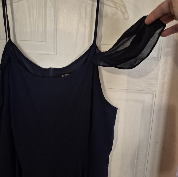 Boohoo Navy High Low Dress - Picture 2 of 4